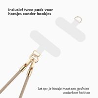 Selencia Universeel Telefoonkoord met 2 haken - verstelbaar - Beige