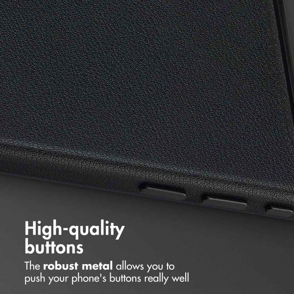 Accezz Leather Back Cover with MagSafe Apple iPhone Air - Onyx Black
