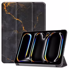 imoshion Design Trifold Bookcase Apple iPad Pro 11 (2024) M4 - Black Marble