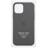Apple Silicone Backcover MagSafe Apple iPhone 12 (Pro) - Black