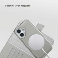 Selencia Olyn Uitneembare Bookcase met MagSafe Apple iPhone 16 - Grijs
