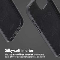 Accezz Leather Back Cover with MagSafe Apple iPhone 13 - Onyx Black