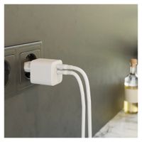 Zens Compact Oplader 2x USB-C 45W - Power Adapter - Wit