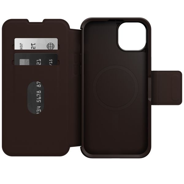 OtterBox Strada Bookcase MagSafe Apple iPhone 15 Plus - Bruin