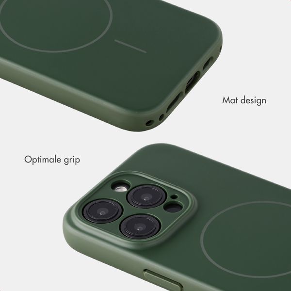 Accezz Grip Backcover met MagSafe Apple iPhone 15 Pro - Donkergroen