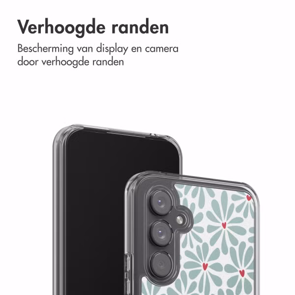 imoshion Design hoesje Samsung Galaxy A54 (5G) - Bloom Love Sage Green