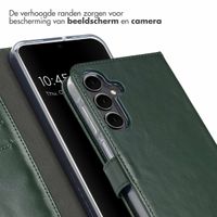 Selencia Echt Leren Bookcase Samsung Galaxy A16 - Groen