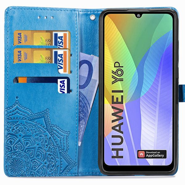imoshion Mandala Bookcase Huawei Y6p - Turquoise