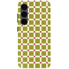 Selencia Vivid Backcover Samsung Galaxy S24 - Check This Olive
