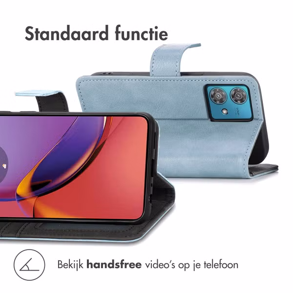 imoshion Luxe Bookcase Motorola Moto G84 - Lichtblauw