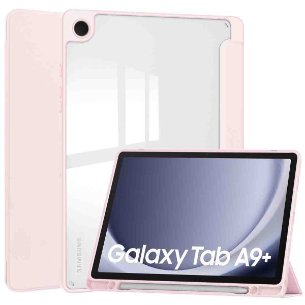 imoshion Trifold Hardcase Bookcase Samsung Galaxy Tab A9 Plus - Roze