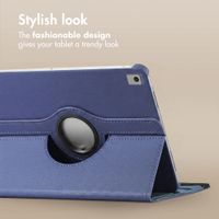 imoshion 360° Rotating Case Apple iPad 9 (2021) 10.2 inch / iPad 8 (2020) 10.2 inch / iPad 7 (2019) 10.2 inch - Dark Blue