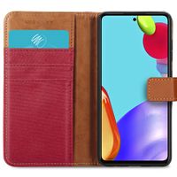 imoshion Luxe Canvas Bookcase Samsung Galaxy A52(s) (5G/4G) - Rood