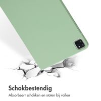 Accezz Liquid Silicone Backcover met penhouder iPad Pro 11 (2018/2020/2021/2022) - Lichtgroen