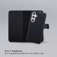 Selencia Olyn Uitneembare Bookcase met MagSafe Samsung Galaxy S24 FE - Zwart