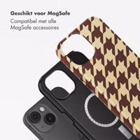Selencia Vivid Backcover met MagSafe Apple iPhone 14 - Pied-de-Poule