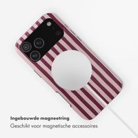 Selencia Vivid Backcover met MagSafe Apple iPhone 18 Pro Max / 17 Pro Max - Bonbon Stripe Raspberry