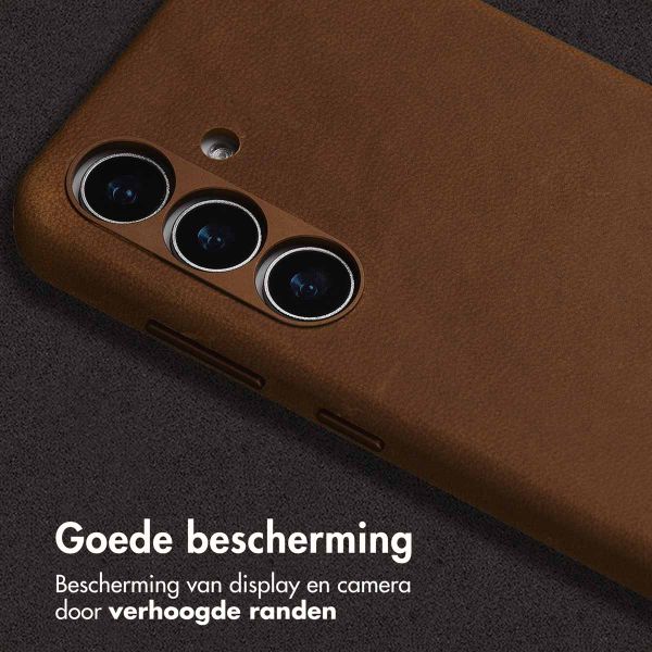 Accezz Vintage Leather Magsafe Backcover Samsung Galaxy S24 / S25 - Tabacco Cognac
