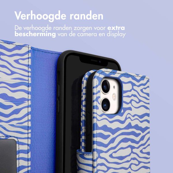 imoshion Design Bookcase Apple iPhone 11 - White Blue Stripes