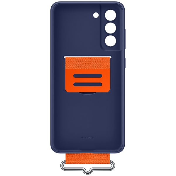 Samsung Originele Silicone Cover Strap Galaxy S21 FE - Navy