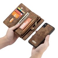 CaseMe Luxe Lederen 2 in 1 Portemonnee Bookcase iPhone Xr