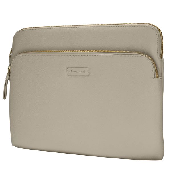 dbramante1928 Paris+ Sleeve - Laptop hoes 14 inch - Echt leer - MacBook Pro 14 inch - Sand Dune