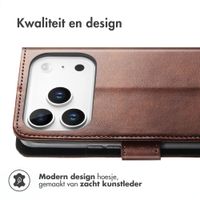 imoshion Luxe Bookcase Apple iPhone 18 Pro Max / 17 Pro Max - Donkerbruin
