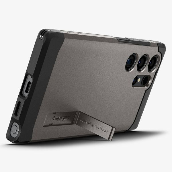 Spigen Tough Armor Backcover Samsung Galaxy S24 Ultra - Gunmetal