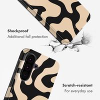 Selencia Vivid Back Cover Samsung Galaxy A37 (5G) - Art Wave Black