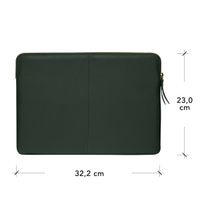 dbramante1928 Paris Sleeve - Laptop hoes 13 inch - Echt leer - MacBook Pro 13 inch / Air 13 inch - Evergreen