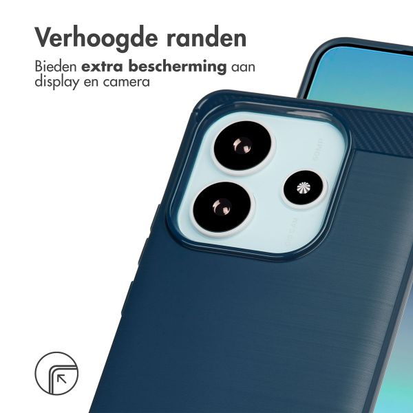 imoshion Brushed Backcover Xiaomi Redmi Note 14 (4G) - Donkerblauw