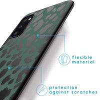 imoshion Design hoesje Samsung Galaxy A41 - Green Leopard