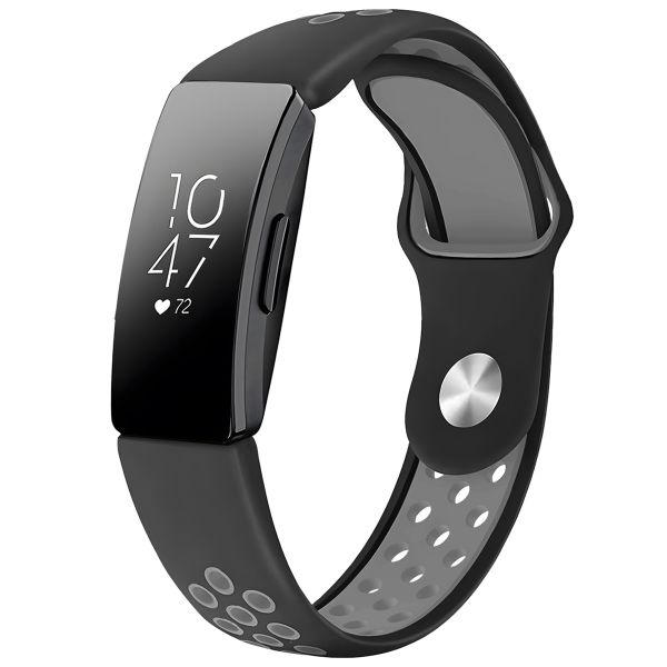 imoshion Siliconen sport bandje Fitbit Inspire - Zwart / Grijs