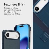 Accezz 2-in-1 Leather Bookcase with MagSafe Apple iPhone Air - Nightfall Blue