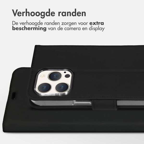 Accezz Wallet Softcase Bookcase Apple iPhone 15 Pro Max - Zwart
