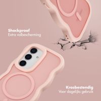 Selencia Wavy Backcover met MagSafe Samsung Galaxy S24 / S25 - Soft Pink