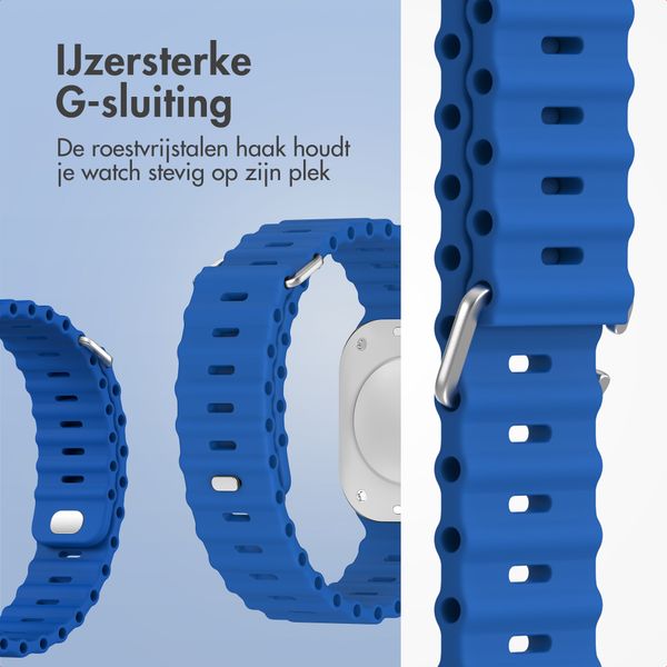 Accezz Ocean bandje Apple Watch Series 1 - 9 / SE (38/40/41 mm) | Series 10 / 11 (42 mm) - Royal Blue
