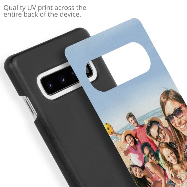 Ontwerp je eigen Samsung Galaxy S10 hardcase hoesje - Zwart