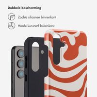 Selencia Vivid Backcover Samsung Galaxy S24 FE - Dream Swirl Orange
