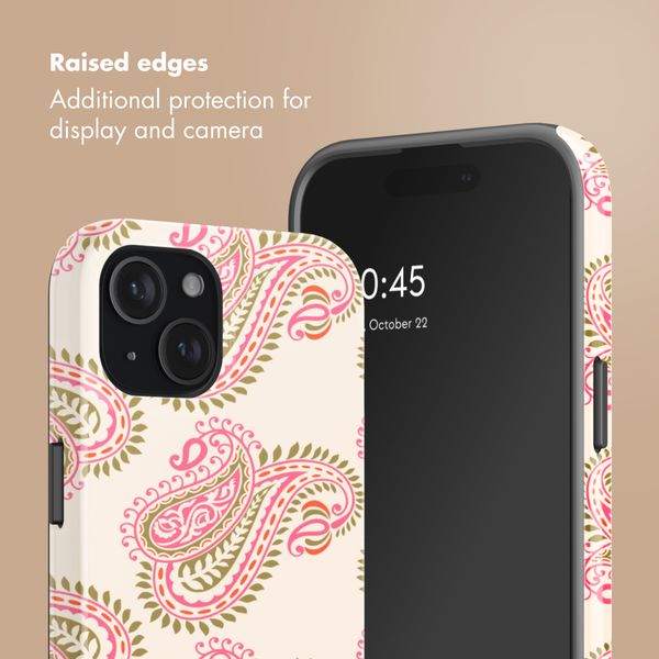 Selencia Vivid Back Cover Apple iPhone 15 - Paisley Blush