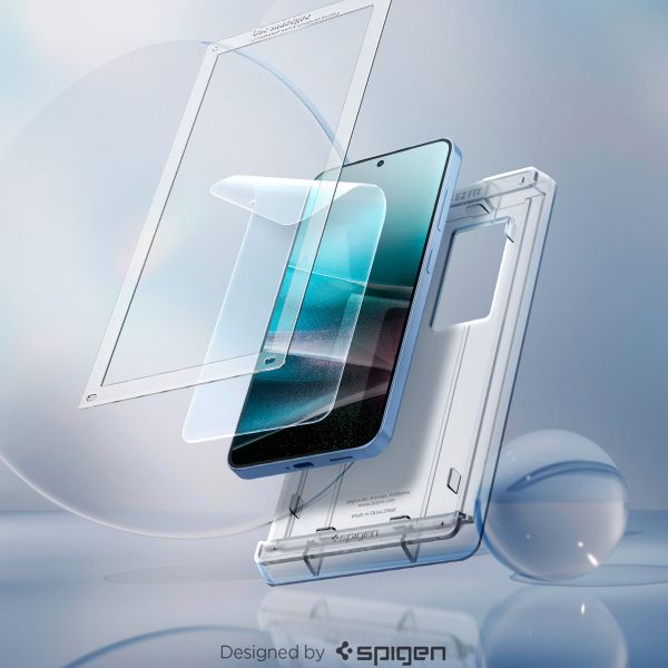 Spigen EliteShield EZ Fit met installatietray - 1 pack Samsung Galaxy S25