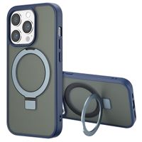 Accezz Ring Stand Backcover met MagSafe Apple iPhone 14 Pro - Blauw