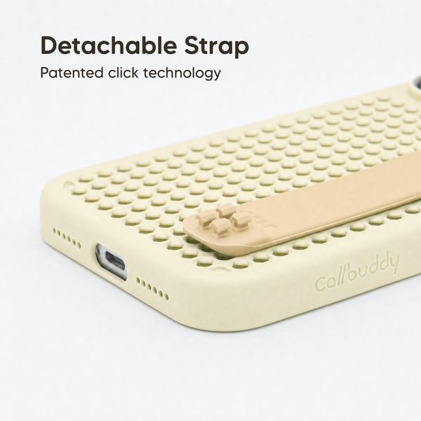 Callbuddy Hoesje met Strap Apple iPhone 17 Pro Max - Sand Glow