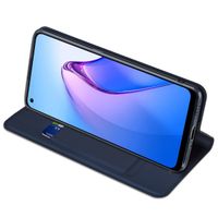 Dux Ducis Slim Softcase Bookcase Oppo Reno 8 Pro 5G - Donkerblauw