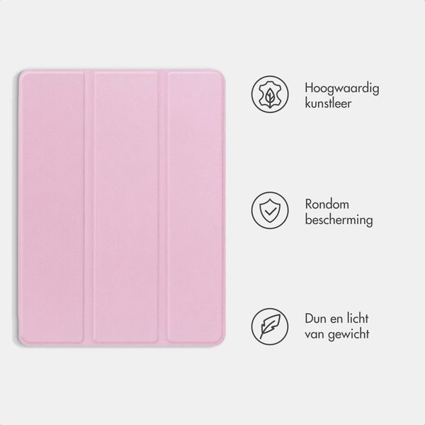 imoshion Trifold Bookcase Apple iPad 11 (2025) 11 inch A16 / iPad 10 (2022) 10.9 inch - Roze