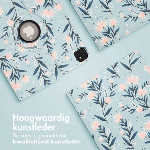 imoshion 360° Draaibare Design Bookcase Apple iPad Pro 12.9 (2018/2020/2021/2022) - Flowers