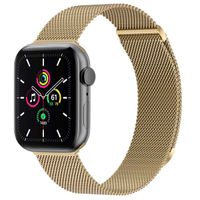 imoshion Milanees magnetisch bandje Apple Watch Series 1 t/m 10 / SE / Ultra (2) (44/45/46/49 mm) - Maat M - Retro Gold