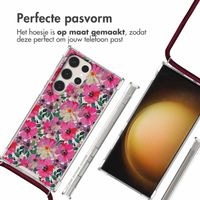 imoshion Design hoesje met koord Samsung Galaxy S23 Ultra - Flower Water