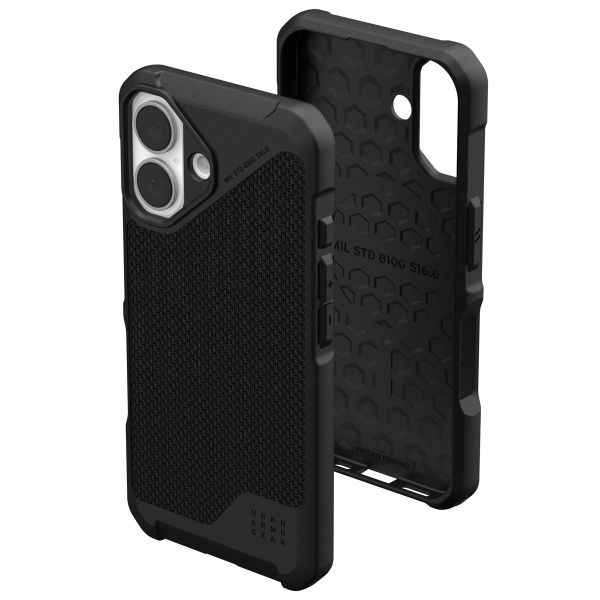 UAG Metropolis LT MagSafe Backcover iPhone 16 - Kevlar Black