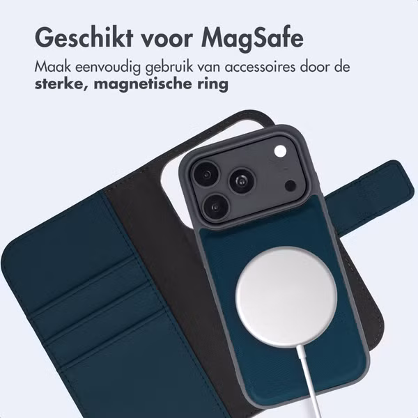 imoshion Uitneembare 2-in-1 Luxe Bookcase Apple iPhone 18 Pro / 17 Pro - Blauw